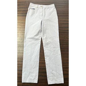 St John Womens Denim Jeans Waist Size 26 Straight Leg Light Baby Blue